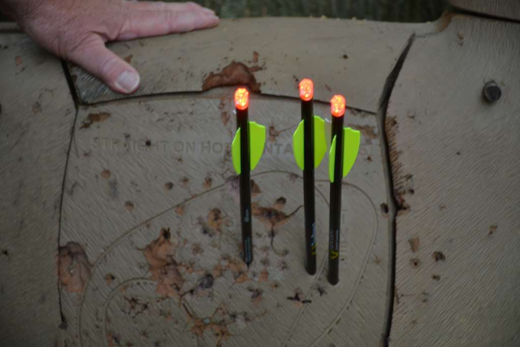That's No Laser...It's a Lighted Nock Shoot On