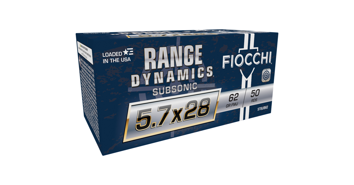 Fiocchi Introduces New 5.7x28mm Subsonic Ammo | Shoot On