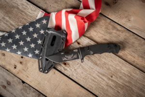 SOG 250th Anniversary SEAL FX fixed blade knife; SOG SEAL FX fixed blade with Kydex sheath; Limited-edition SOG SEAL FX anniversary engraving