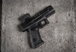 Steiner MPS 2.0 Lifestyle Image paired with firearm